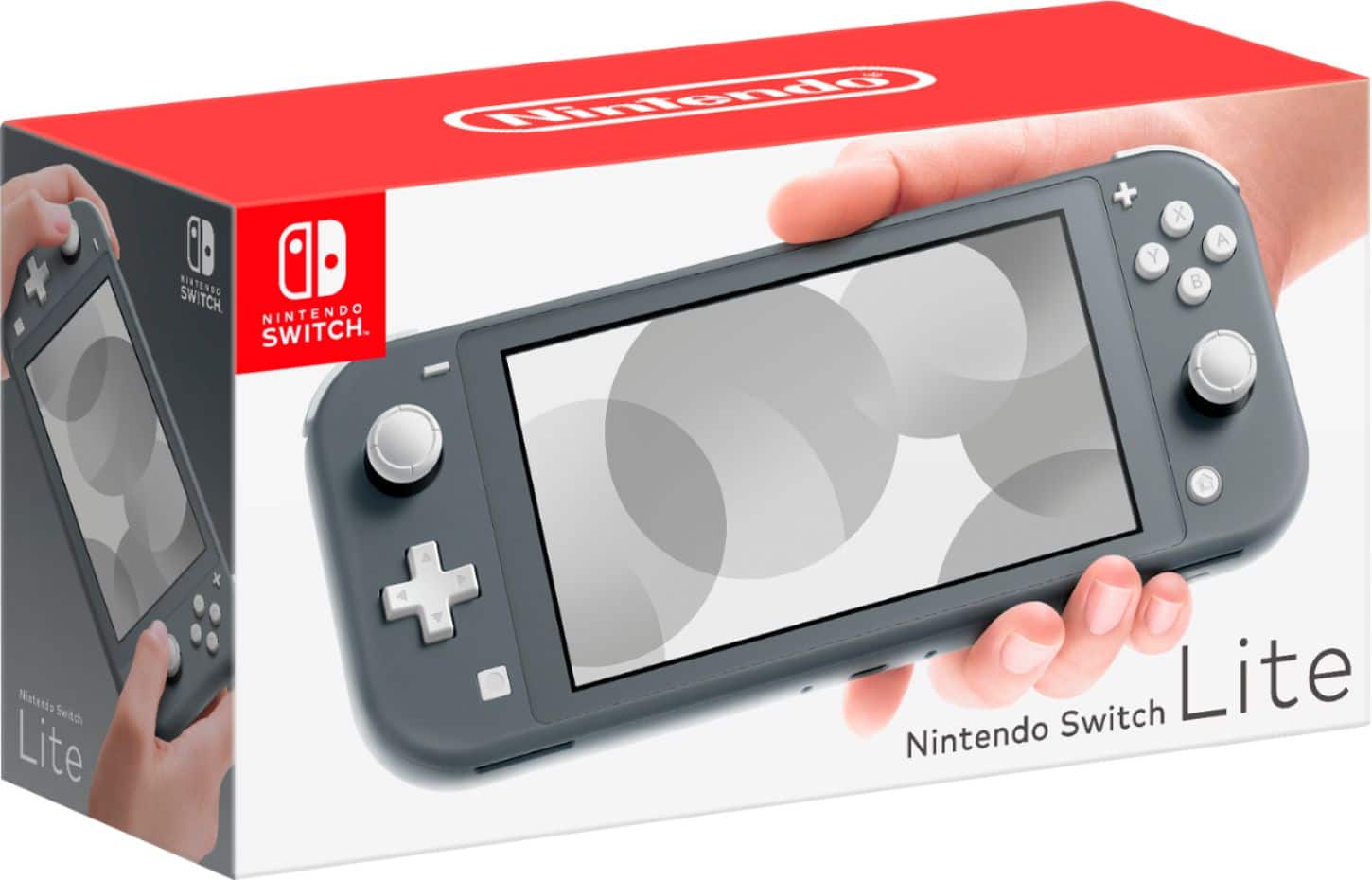 Angle. Nintendo - Geek Squad Certified Refurbished Switch Lite - Gray.