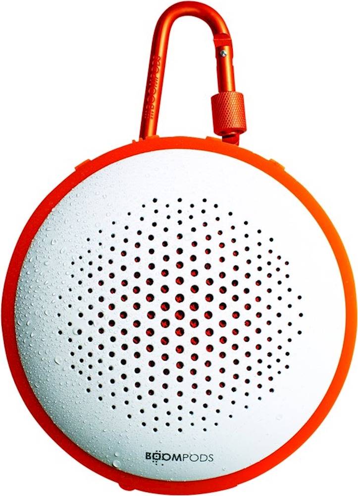 Boompods - Fusion Portable Bluetooth Speaker - White/Orange