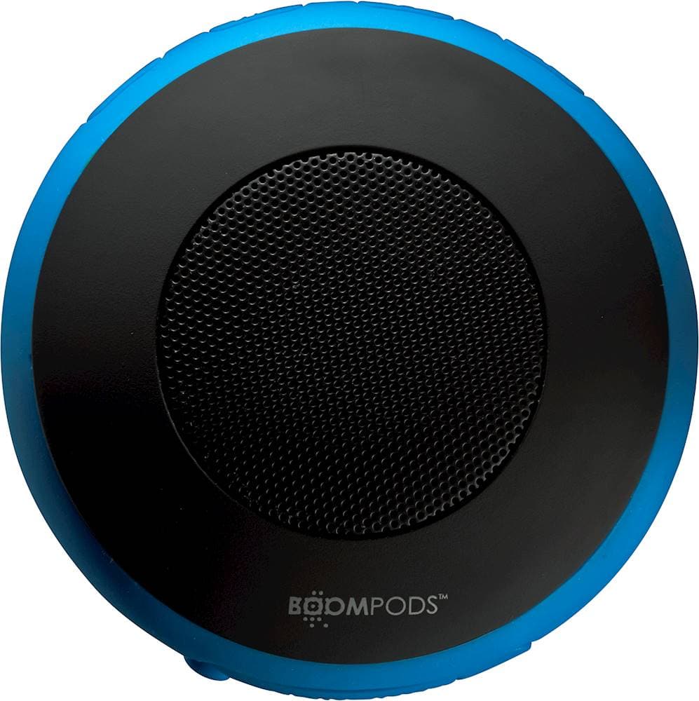 Front. Boompods - Aquapod Portable Bluetooth Speaker - Blue.