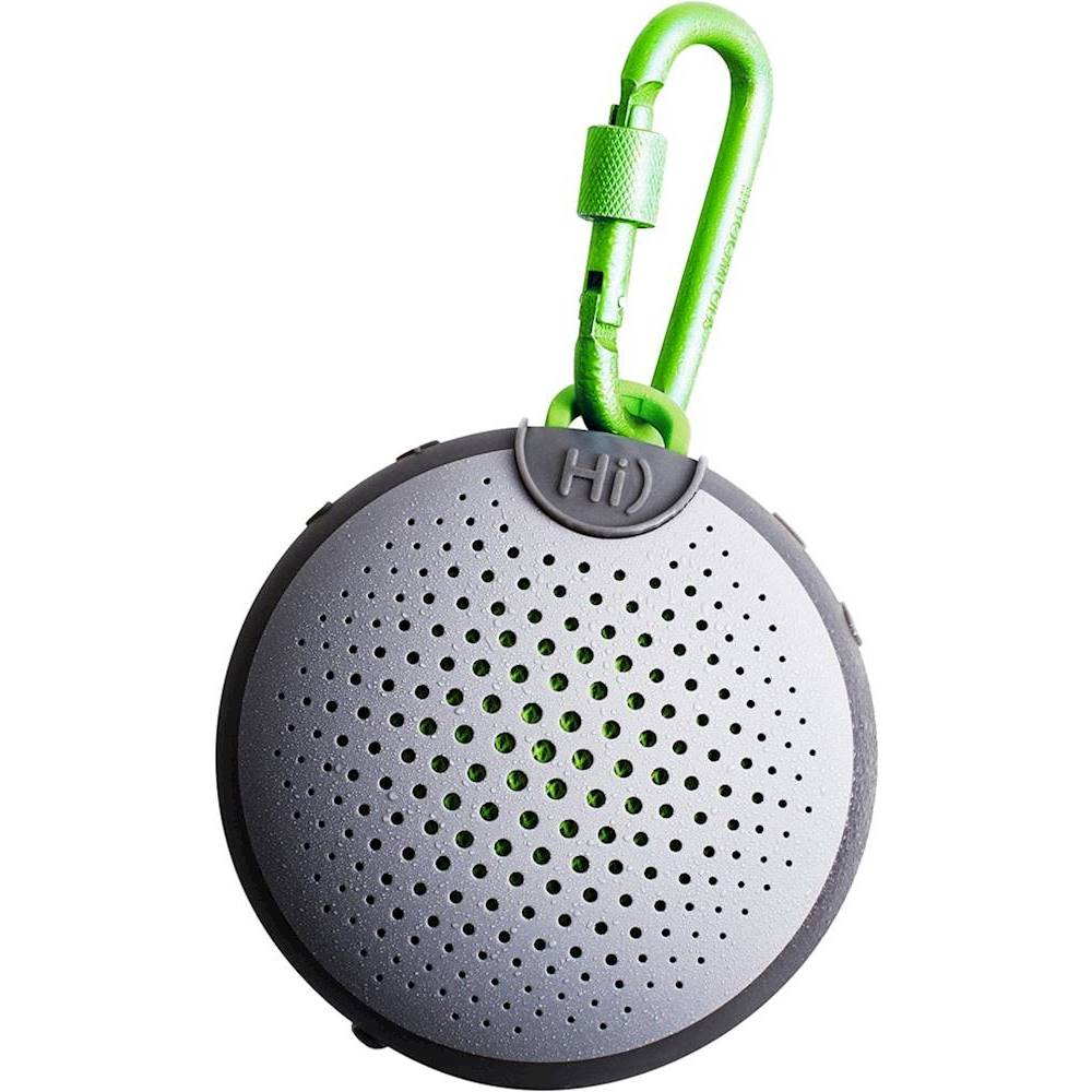 Boompods - Aquablaster Smart Portable Bluetooth Speaker with Alexa - Gray/Green