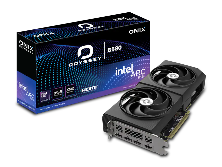 Onix odyssey arc b580 12gb | gddr6 | grafična kartica 1 Onix - odyssey arc b580 12gb gddr6 pci express 4. 0 x8 atx graphics card 8346-00178
komponentko