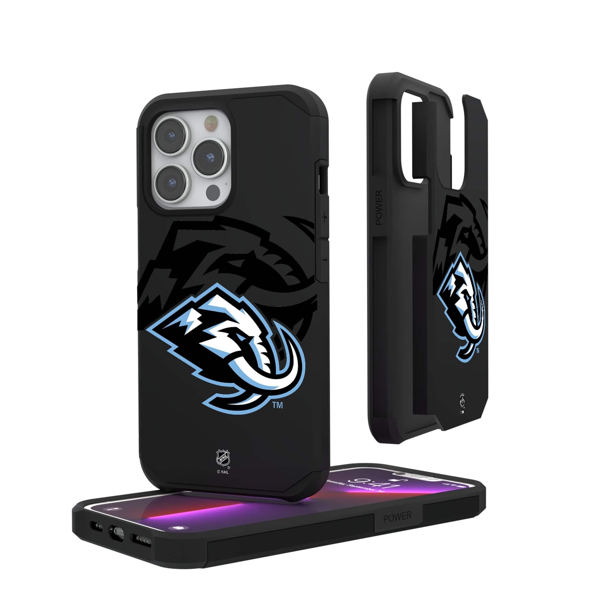 Keyscaper - NHL - Utah Mammoth Monocolor iPhone Rugged Case - 16 Pro - Black price history on PriceWatchPro