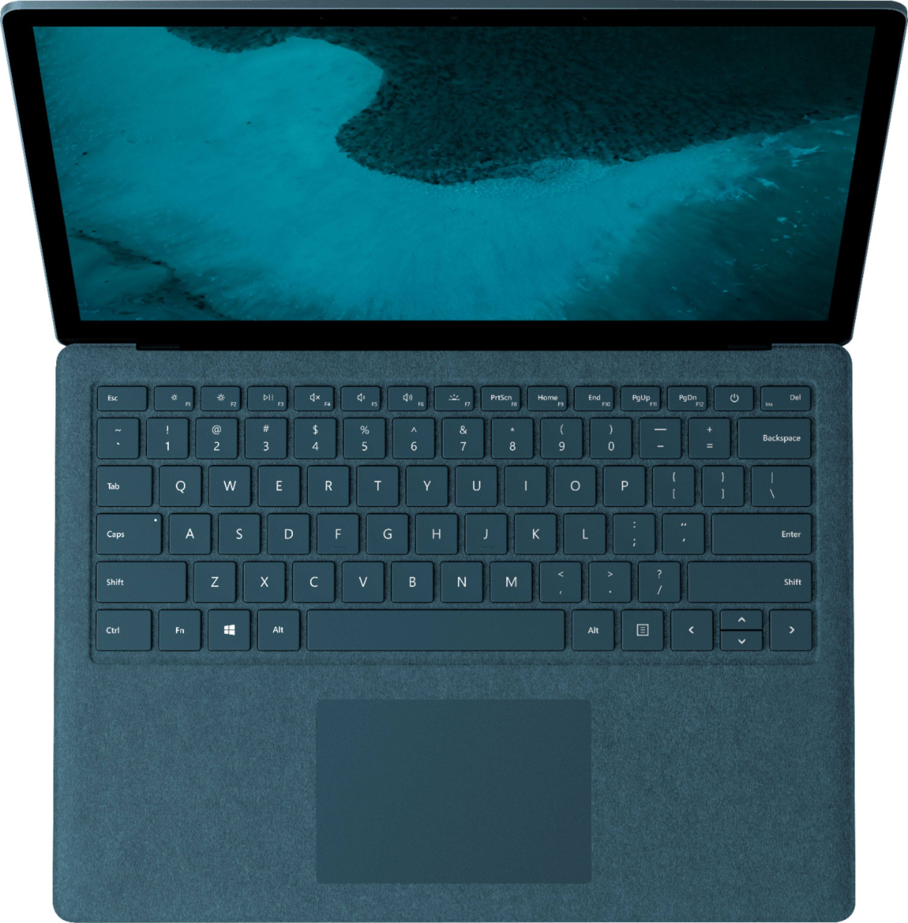 Alt View 14. Microsoft - Geek Squad Certified Refurbished Surface Laptop 2 - 13.5" Touch Screen - Intel Core i7 - 8GB - 256GB SSD - Cobalt Blue.