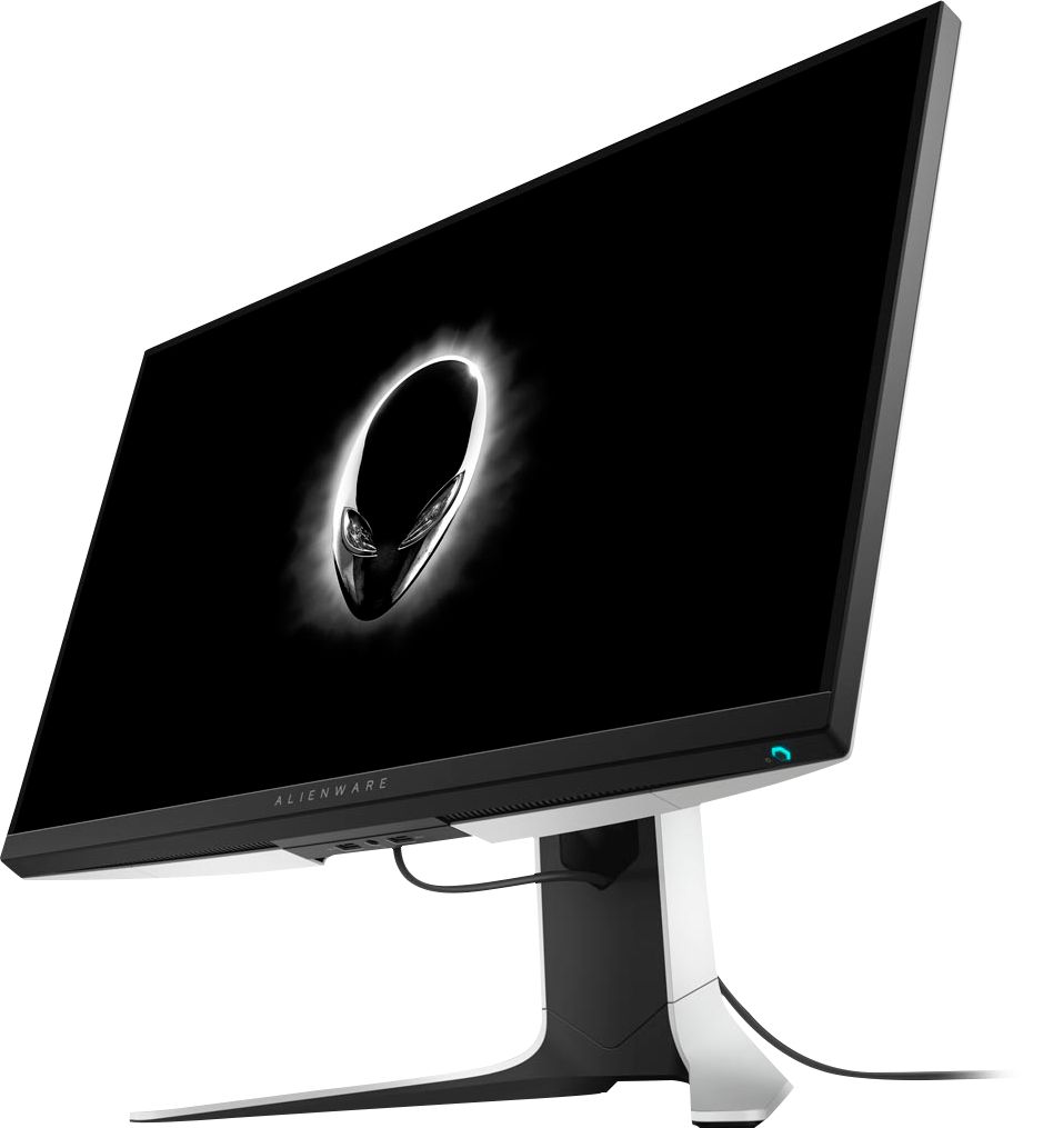Left View: Alienware - Geek Squad Certified Refurbished 27" IPS LED FHD FreeSync Monitor - Black