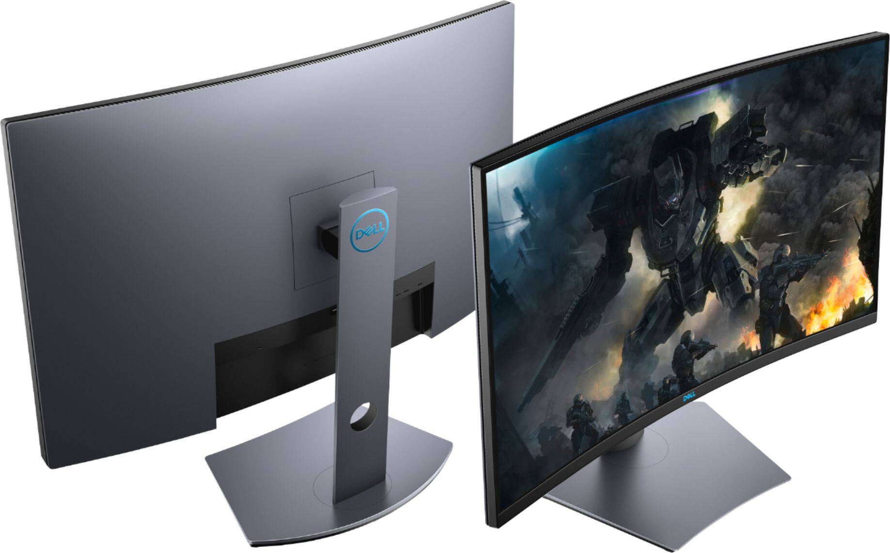 Alt View 11. Dell - Geek Squad Certified Refurbished 32" LED Curved QHD FreeSync Monitor with HDR.