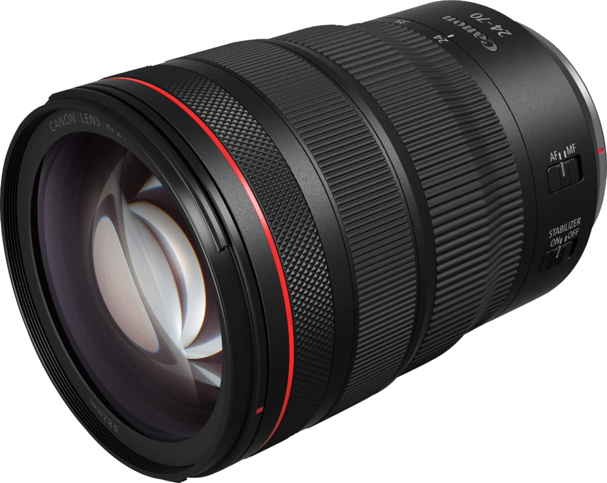 Angle. Canon - RF24-70mm F2.8L IS USM Standard Zoom Lens for EOS R-Series Cameras - Black.