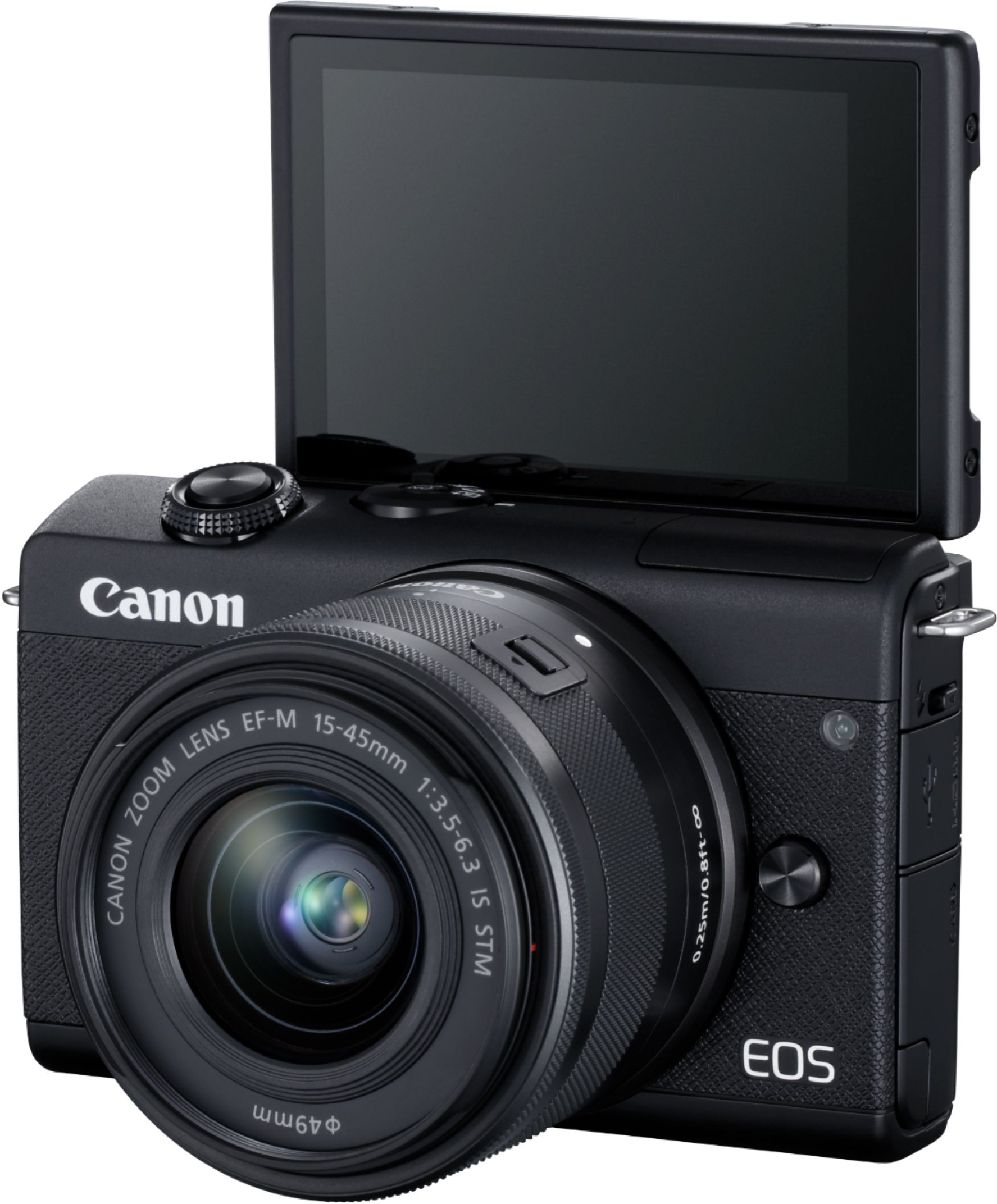 Canon EOS M200 Mirrorless Camera with EF-M 15-45mm Lens Black