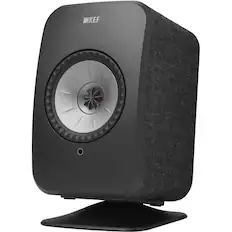 Front. KEF - LSXP Speaker Stands (2-Pack) - Black.