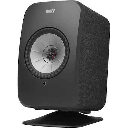Front. KEF - LSXP Speaker Stands (2-Pack) - Black.