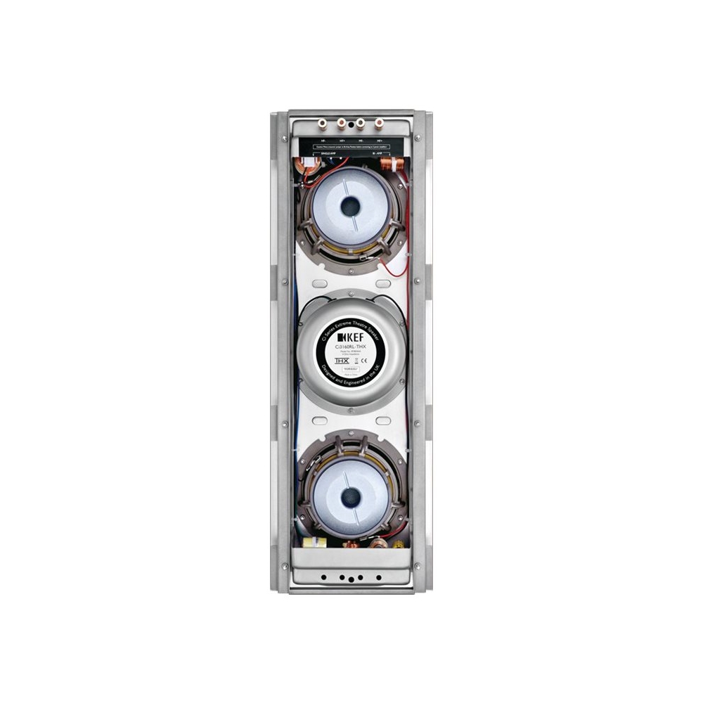 Back View: KEF - Ci R Series 8" Passive 2-Way In-Wall Speaker (Each) - White