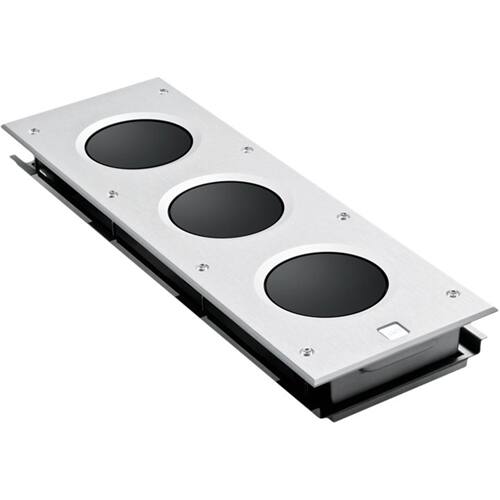 Left. KEF - Ci R Series 6-1/2" Passive Subwoofer - Silver/Black.