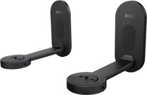 KEF - Wall Bracket for LSX Speaker (Pair) - Black - Front_Zoom