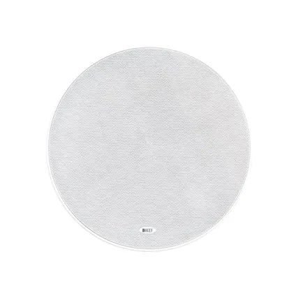 Front. KEF - Ci R Series 8" Passive 2-Way In-Ceiling Speaker (Each) - White.