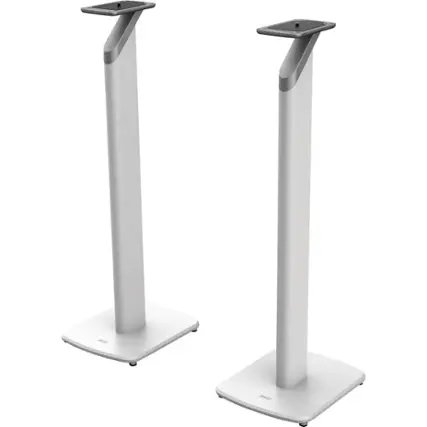 Front. KEF - LSX Speaker Stands (2-Pack) - White.