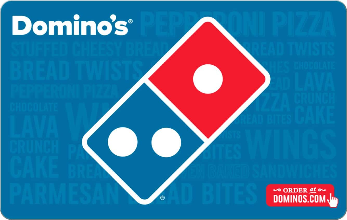 Front. Domino's - $50 Gift Card - Blue.
