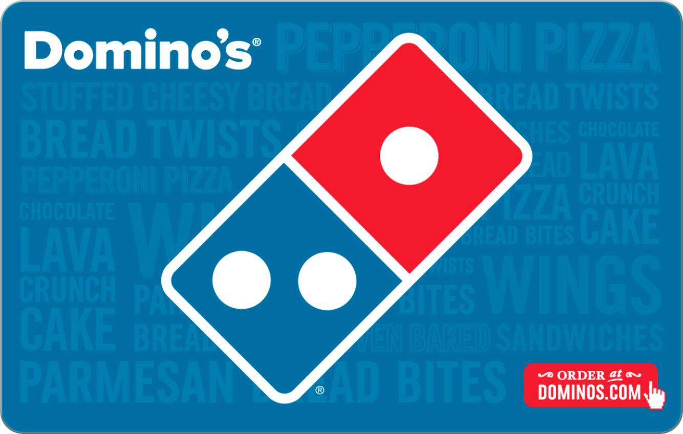Front. Domino's - $50 Gift Card - Blue.