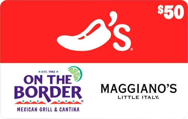 Front. Brinker - 3-Choice $50 Gift Card.