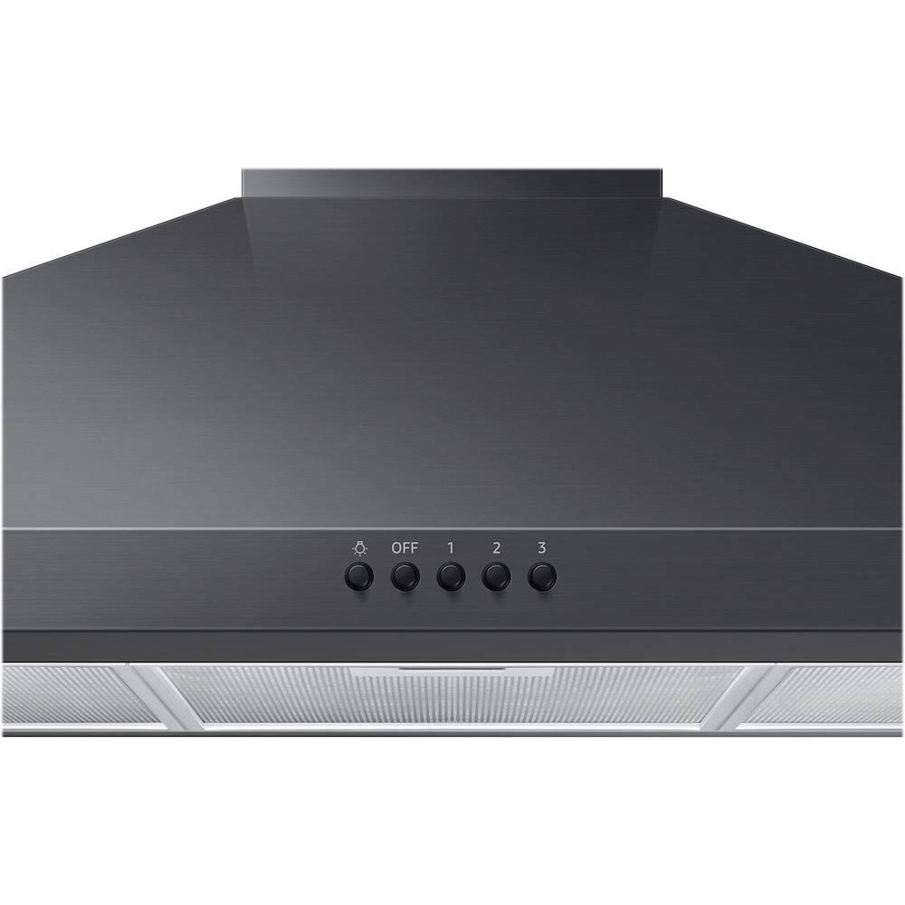 Alt View 12. Samsung - 36" Convertible Range Hood - Black stainless steel.