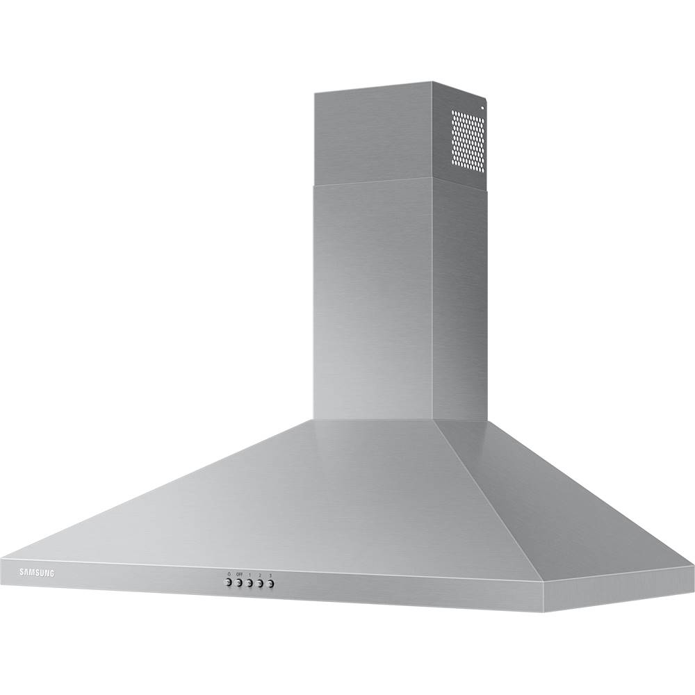 Left View: KitchenAid - Specialty Series 30" Telescopic Downdraft System - Stainless Steel