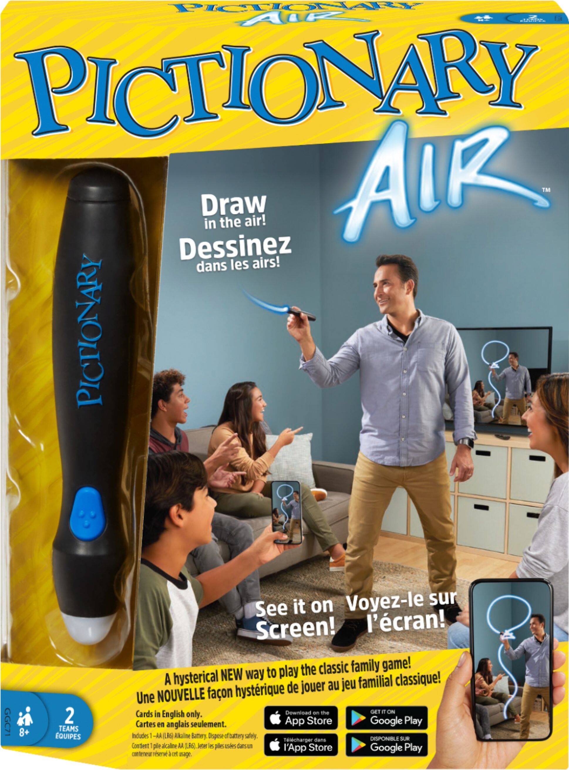 Pictionary Air' is a futuristic take on 'Pictionary' with no paper