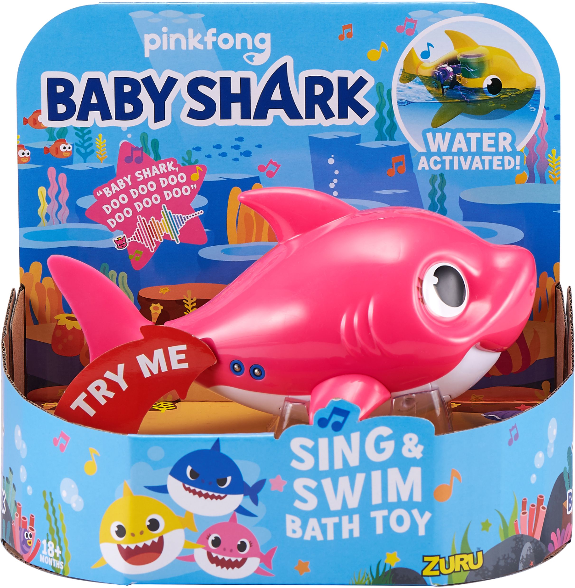 ZURU 25282-S003 Baby Shark Sing and Swim Bath Toy for sale online