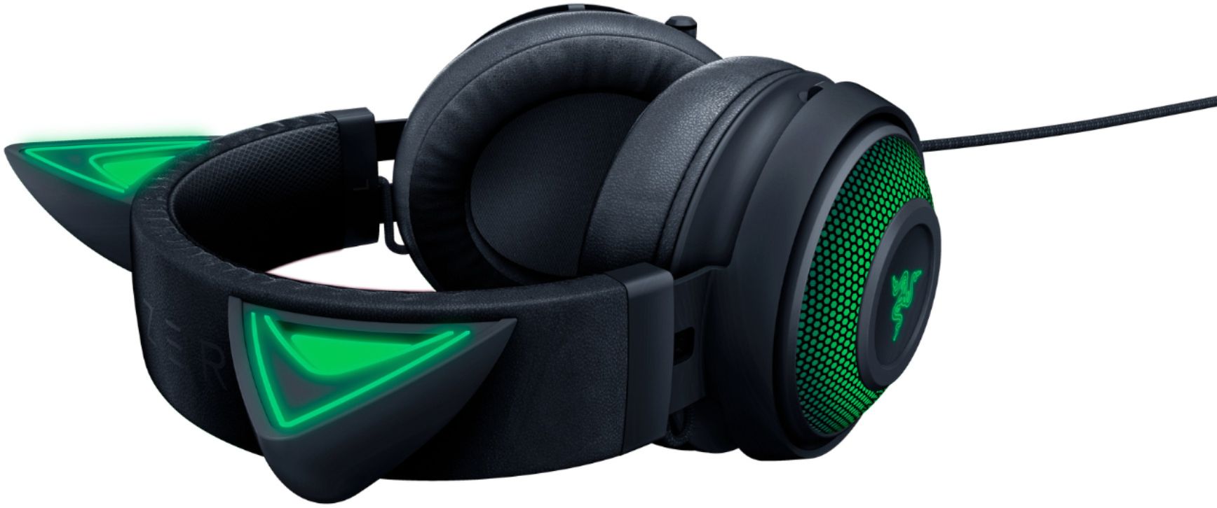 Razer Kraken Kitty Wired Stereo Gaming Headset With Rgb Lighting Black Rz04 R3m1 Best Buy