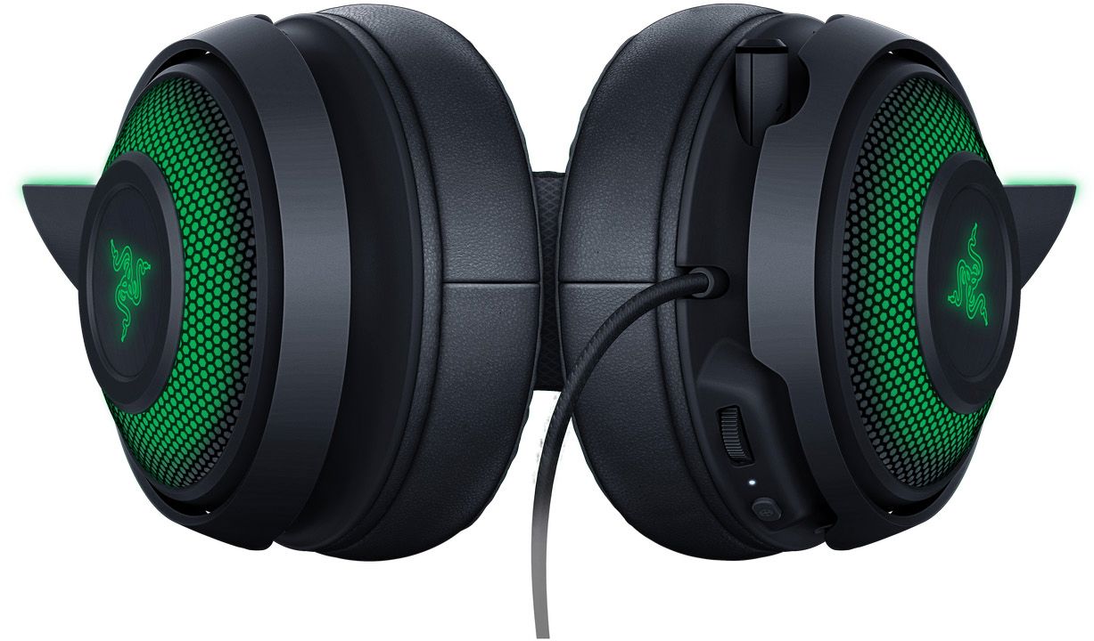 Razer - Kraken Kitty Wired THX Spatial Audio Gaming Headset for PC with  Chroma RGB Lighting - Black
