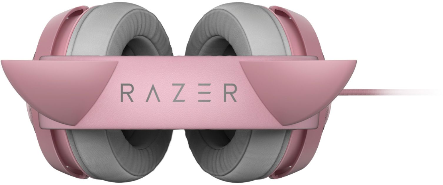 Razer - Kraken Kitty Wired THX Spatial Audio Gaming Headset for PC with  Chroma RGB Lighting - Quartz Pink