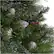 Alt View 12. Noble House - 7' Mixed Spruce Pre-Lit Hinged Artificial Christmas Tree with Glitter Branches, Red Berries, and Pinecones - Green + Clear Lights.