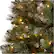 Alt View 13. Noble House - 7' Mixed Spruce Pre-Lit Hinged Artificial Christmas Tree with Glitter Branches, Red Berries, and Pinecones - Green + Clear Lights.
