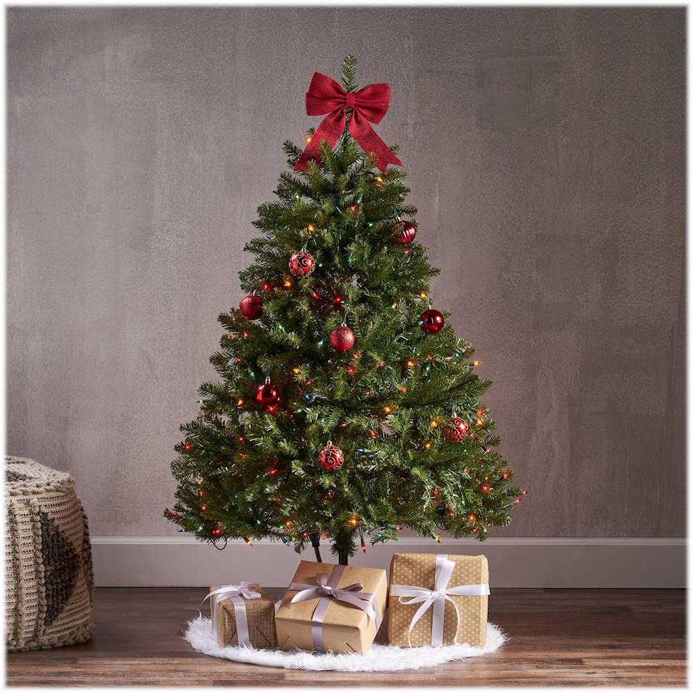 Best Buy: Noble House 4.5' Fraser Fir Pre-Lit Hinged Artificial ...