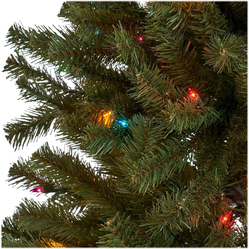 Best Buy: Noble House 9' Noble Fir Pre-Lit Hinged Artificial Christmas ...