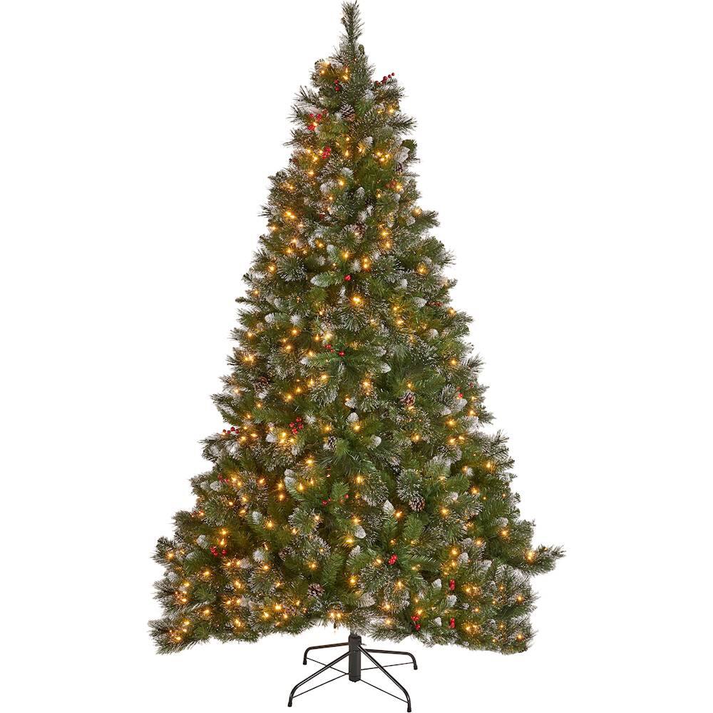 red artificial christmas tree