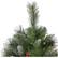 Alt View 11. Noble House - 7' Mixed Spruce Pre-Lit Hinged Artificial Christmas Tree with Glitter Branches, Red Berries and Pinecones - Green + Multi Lights.