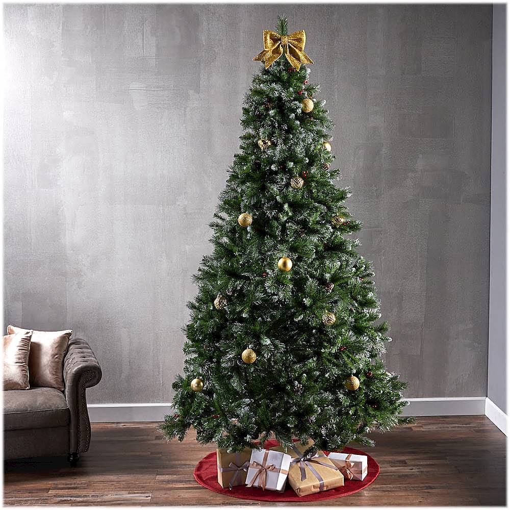 Best Buy: Noble House 9' Mixed Spruce Unlit Hinged Artificial Christmas ...