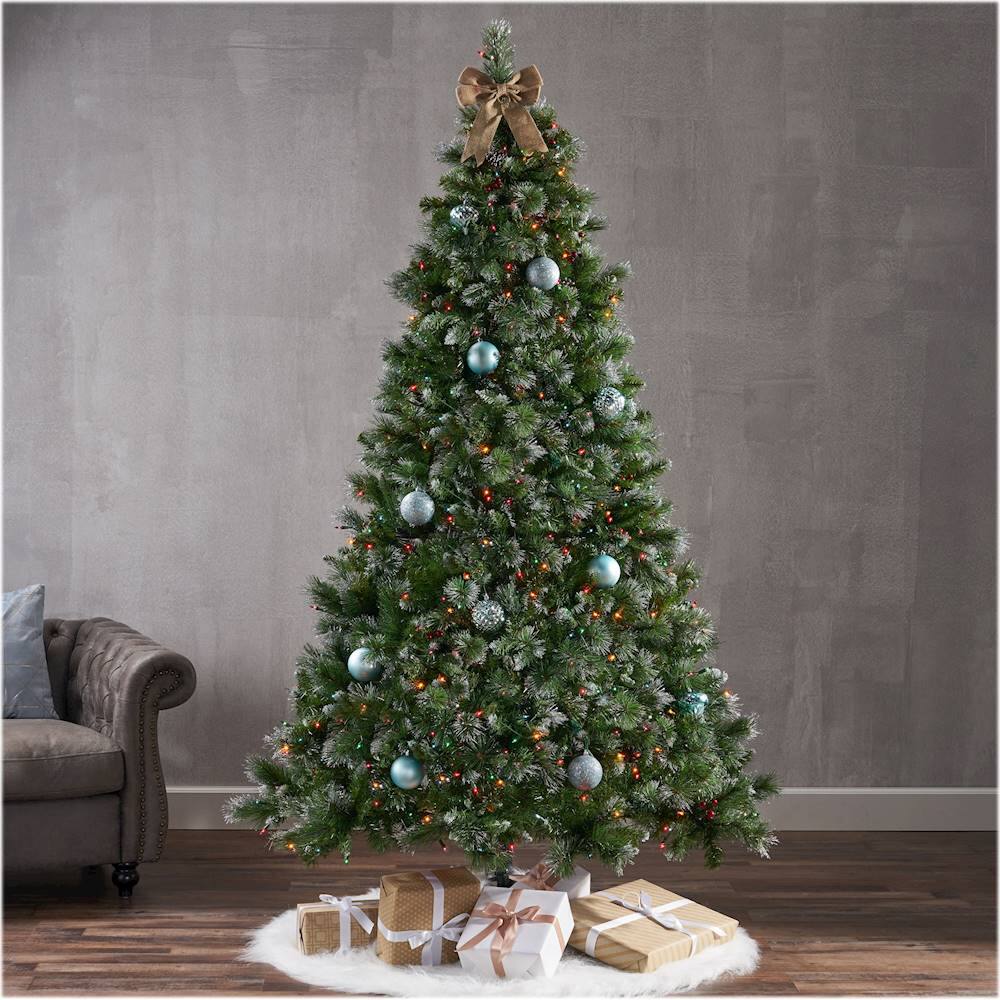 Best Buy: Noble House 7.5' Mixed Spruce Pre-Lit Hinged Artificial ...