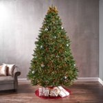 Alt View Zoom 11. Noble House - 9' Norway Spruce Pre-Lit Hinged Artificial Christmas Tree - Green + Multi Lights.