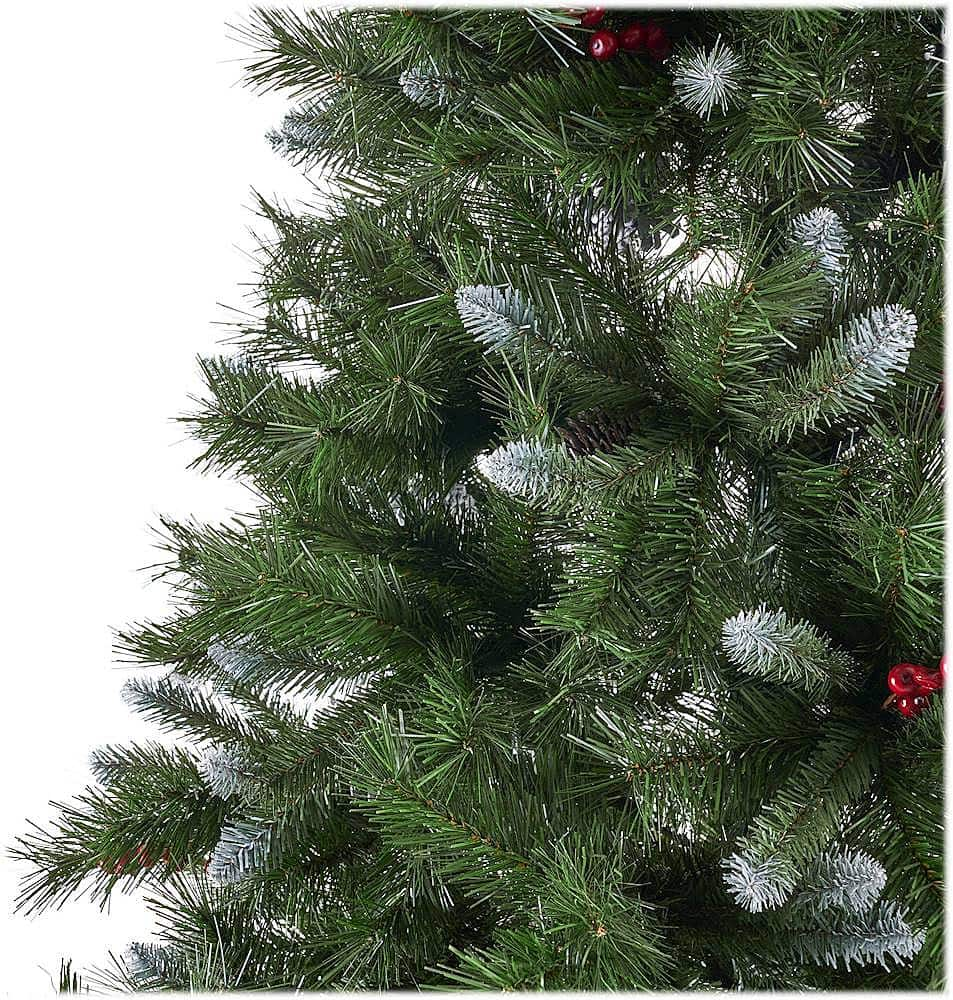 Best Buy: Noble House 7' Mixed Spruce Unlit Hinged Artificial Christmas ...