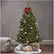 Alt View 14. Noble House - 4.5' Noble Fir Pre-Lit Hinged Artificial Christmas Tree - Green + Clear Lights.