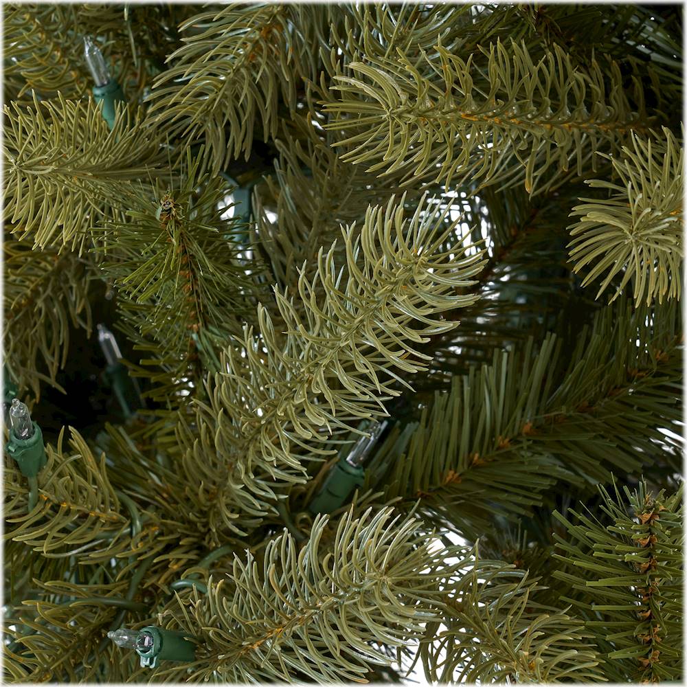 Noble House - 7.5' Mixed Spruce Pre-Lit Artificial Christmas Tree - Green + Clear Lights
