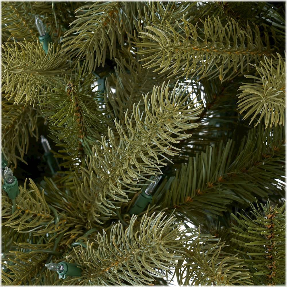 Alt View 11. Noble House - 7.5' Mixed Spruce Pre-Lit Artificial Christmas Tree - Green + Clear Lights.