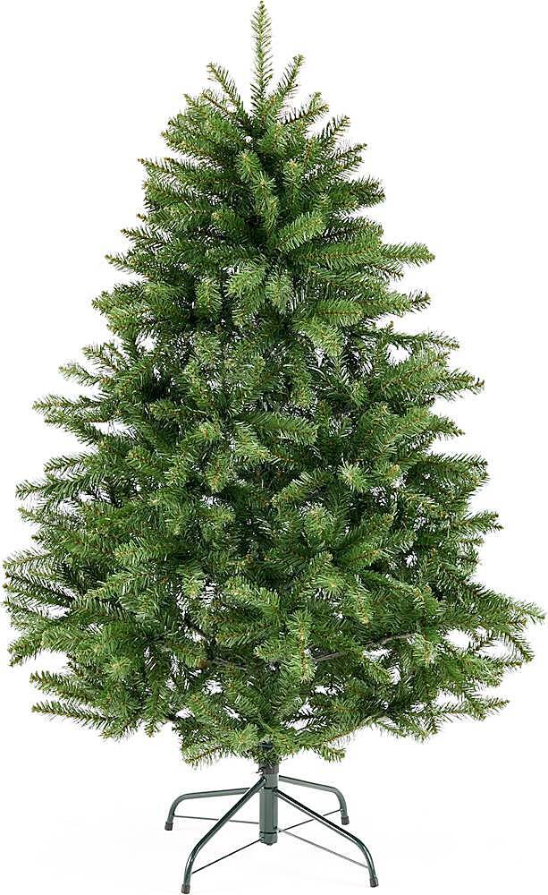 Front. Noble House - 4.5' Norway Spruce Unlit Hinged Artificial Christmas Tree - Green.
