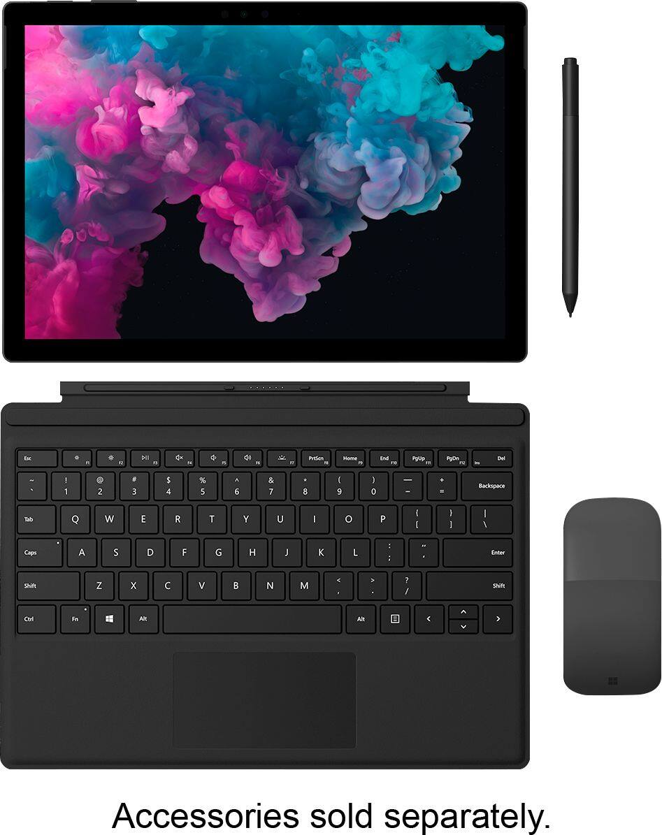 Alt View 12. Microsoft - Geek Squad Certified Refurbished Surface Pro 6 - 12.3" Touch-Screen - Intel Core i5 - 8GB - 256GB SSD - Black.