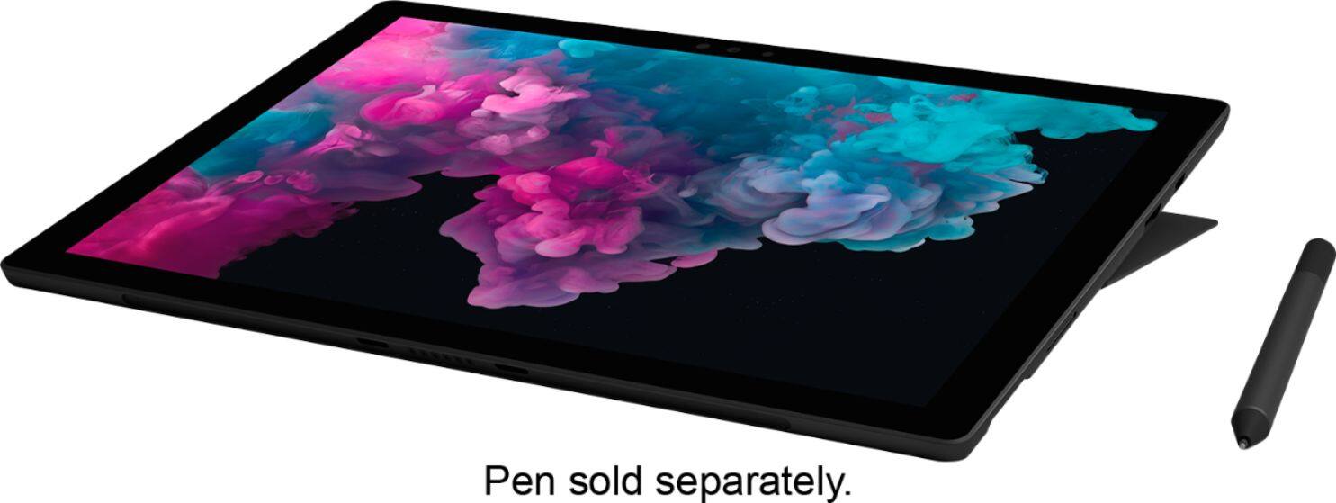 Alt View 16. Microsoft - Geek Squad Certified Refurbished Surface Pro 6 - 12.3" Touch-Screen - Intel Core i5 - 8GB - 256GB SSD - Black.