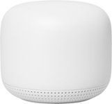 Front Zoom. Nest Wifi - Add On Point with Google Assistant - Snow.