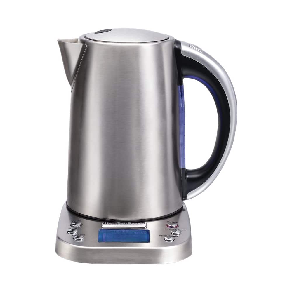 Front. Hamilton Beach - Professional 1.7L Electric Kettle - Stainless Steel.
