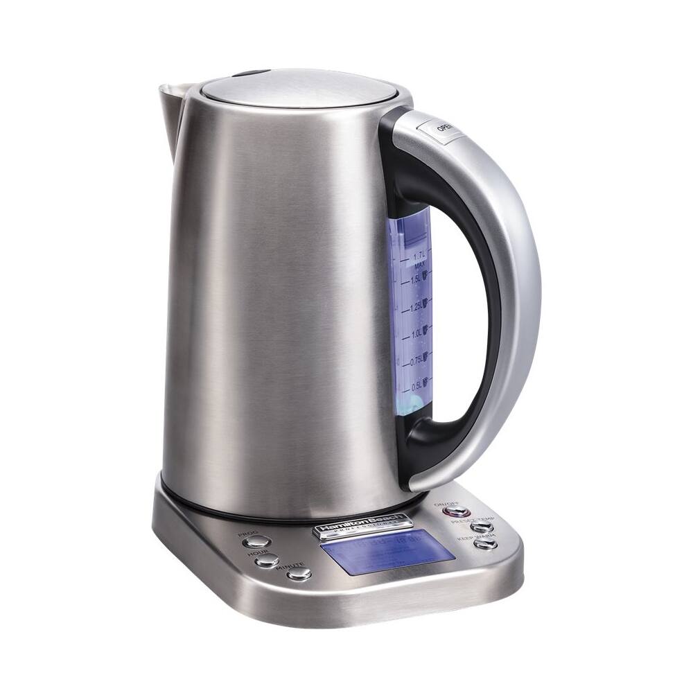 Left. Hamilton Beach - Professional 1.7L Electric Kettle - Stainless Steel.