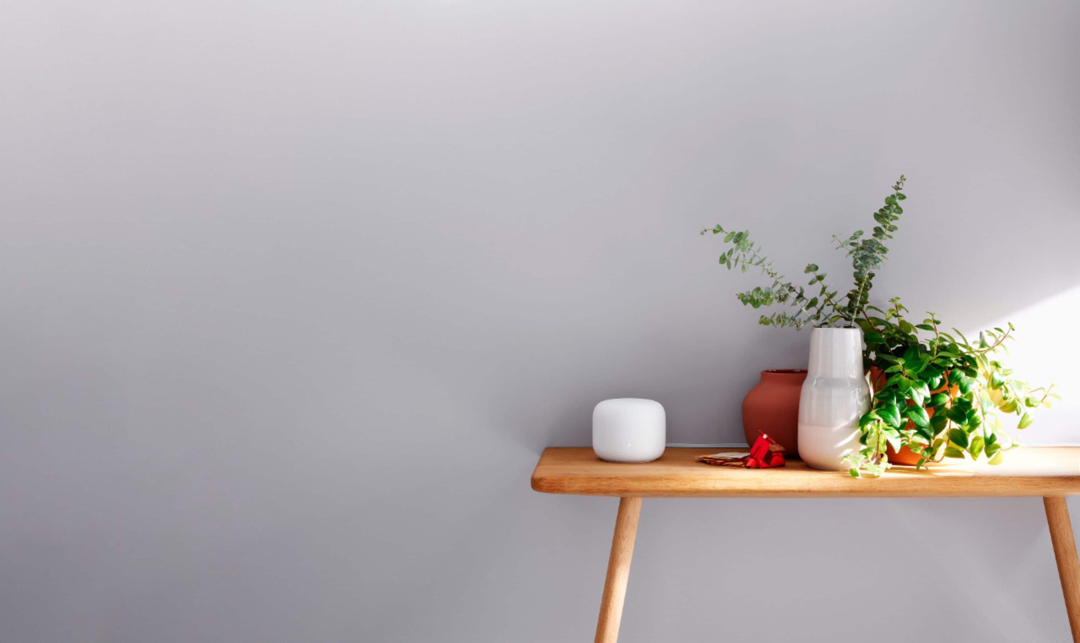 Alt View 11. Google - Nest Wifi - Mesh Router (AC2200) and 1 point with Google Assistant - 2 pack - Snow.