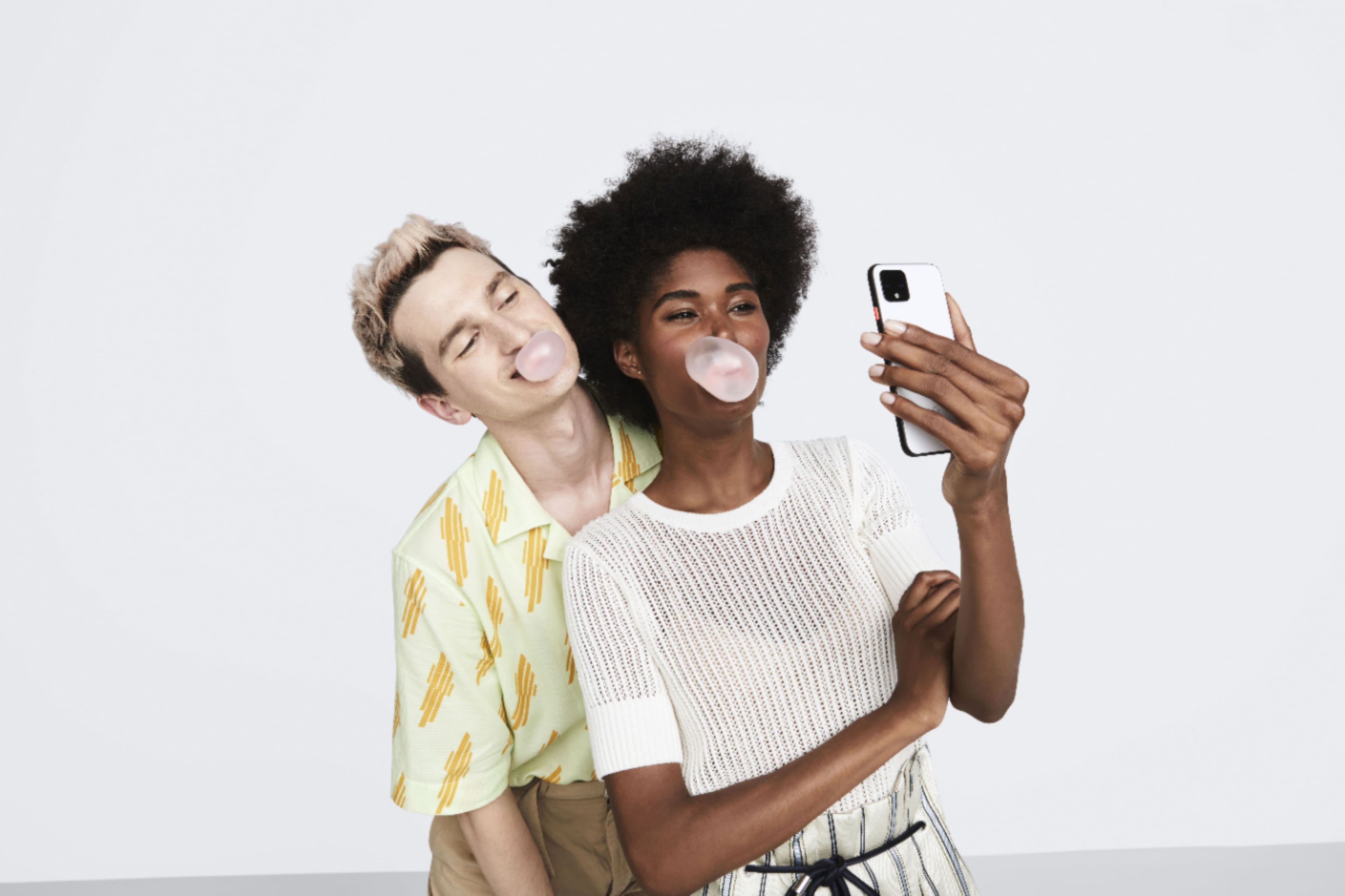 Alt View 17. Google - Pixel 4 XL with 64GB Cell Phone (Unlocked) - Clearly White.