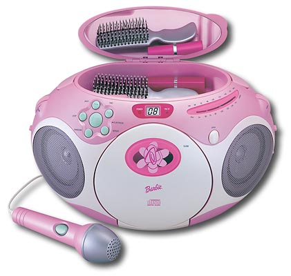 fábrica Suri Desigualdad Best Buy: KIDdesigns Barbie Beauty CD/Radio Boombox BE-445